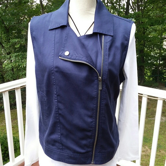 ANTHROPOLOGIE SANCTUARY TENCEL MOTO VEST - Picture 2 of 8